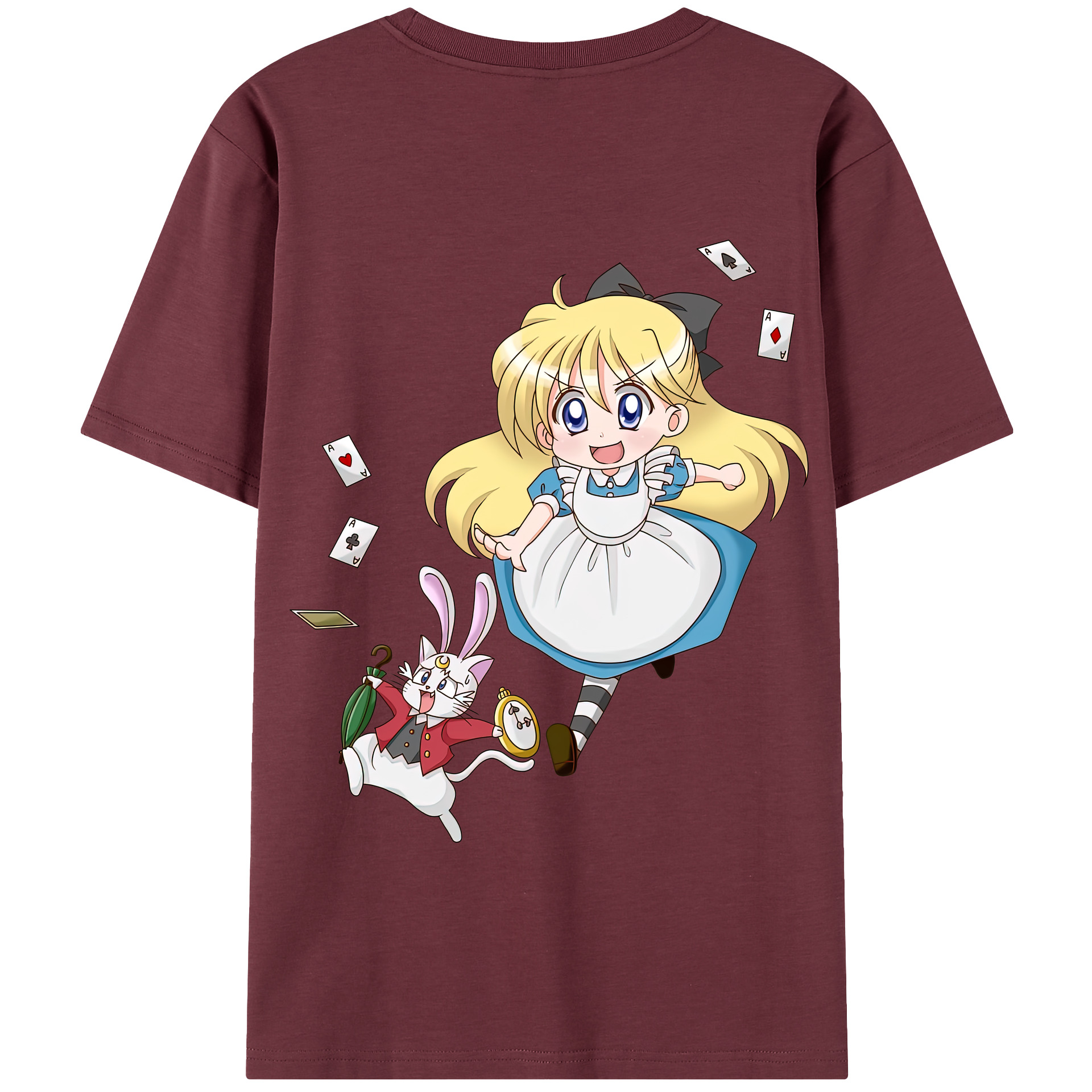 （画像用） 美少女戦士セーラームーン 愛野 美奈子 あいの みなこ Sailor Moon Aino Minako 綿100％半袖Tシャツ（背面プリント）